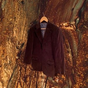 Merona Chocolate Brown Velvet Blazer, 38 R